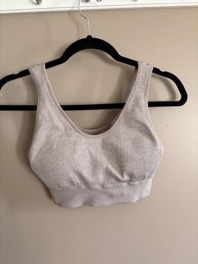 Aerie Sports Bra Beautiful Taupe Color size Large